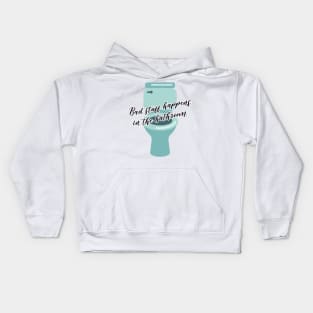 Bad stuff happens in the bathroom Kids Hoodie